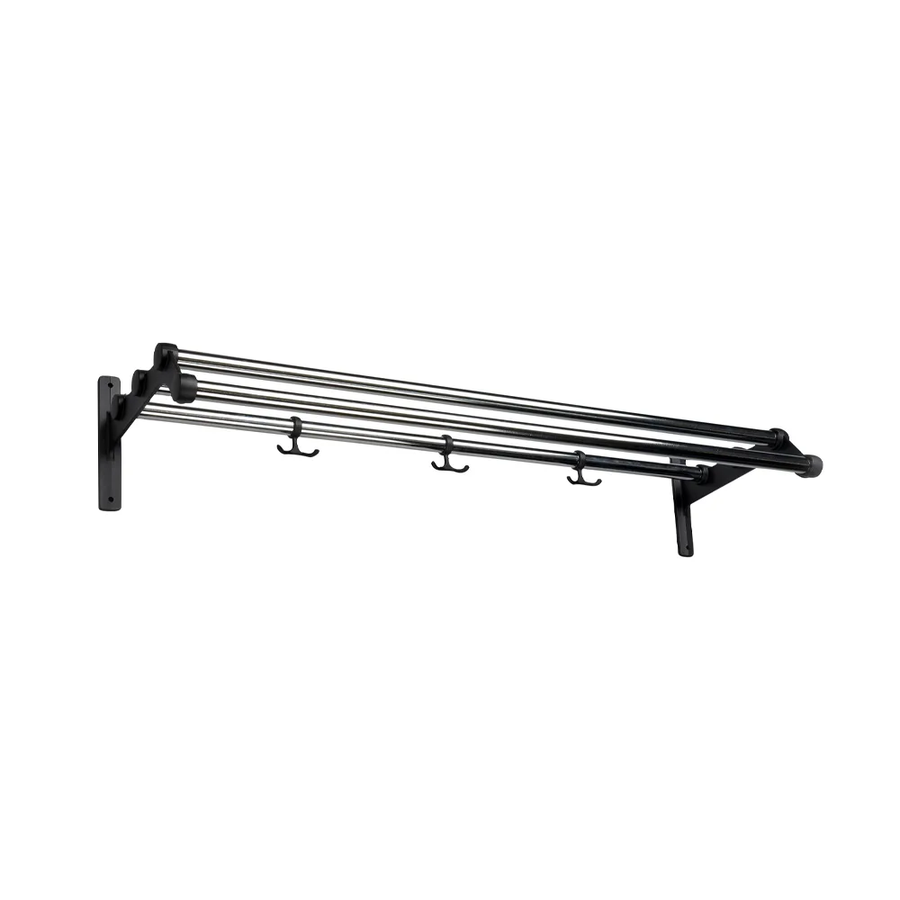 Nostalgi 291 hat shelf, Chrome, black  Essem Design