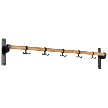 Nostalgi hook 100 cm - oak, black - Essem Design