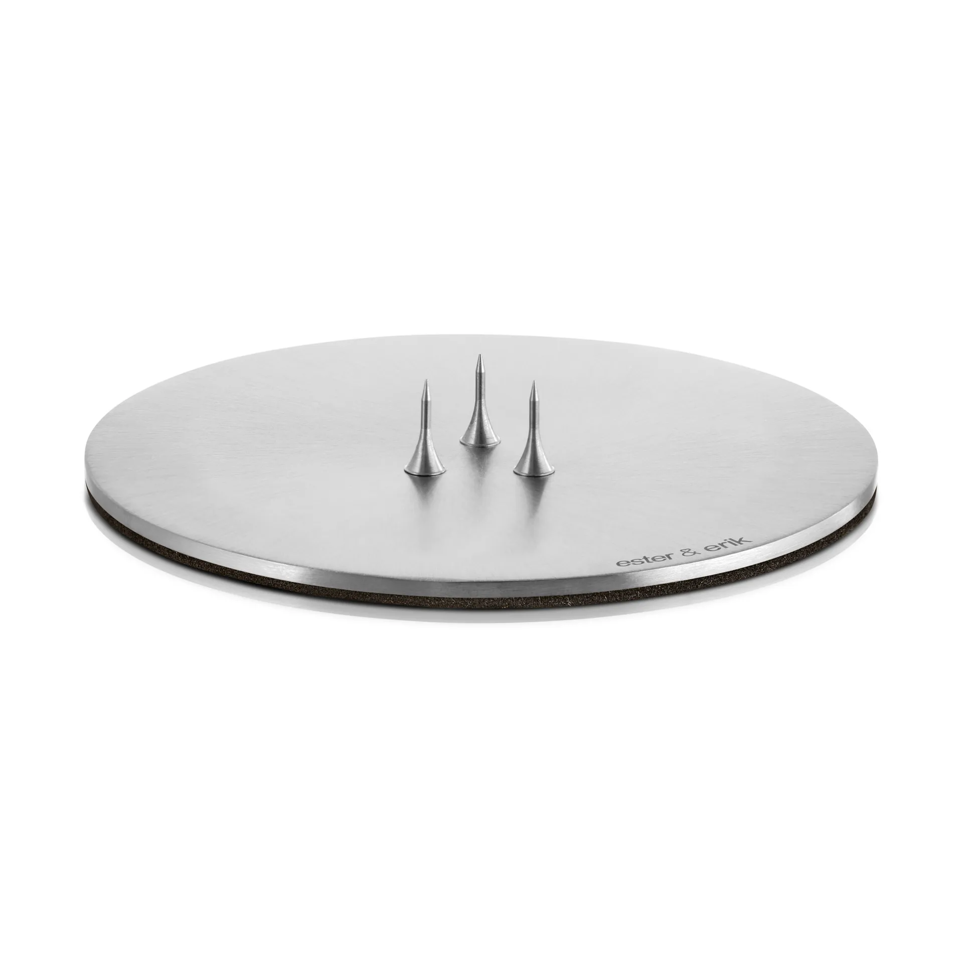 ester & erik candle holder Ø9 cm matte, Silver ester & erik