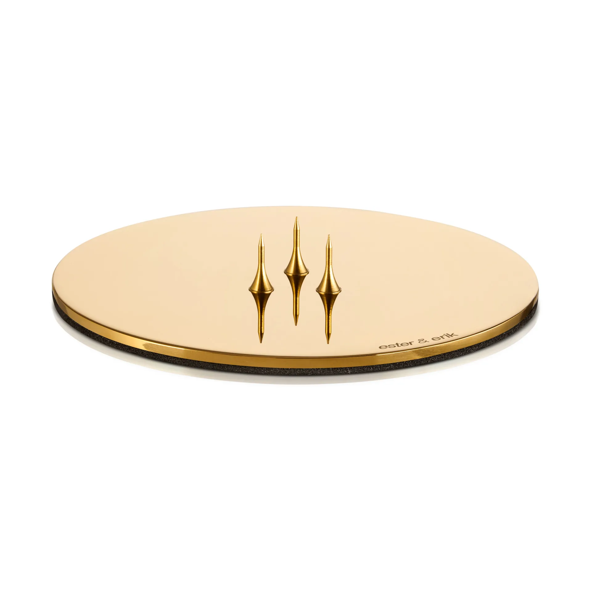 ester & erik candle holder Ø9 cm polished, Gold ester & erik