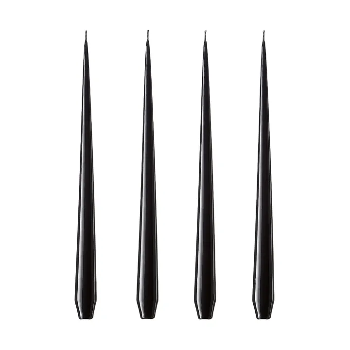 ester & erik light 4-pack lacquered - raw black, 42 cm - ester & erik