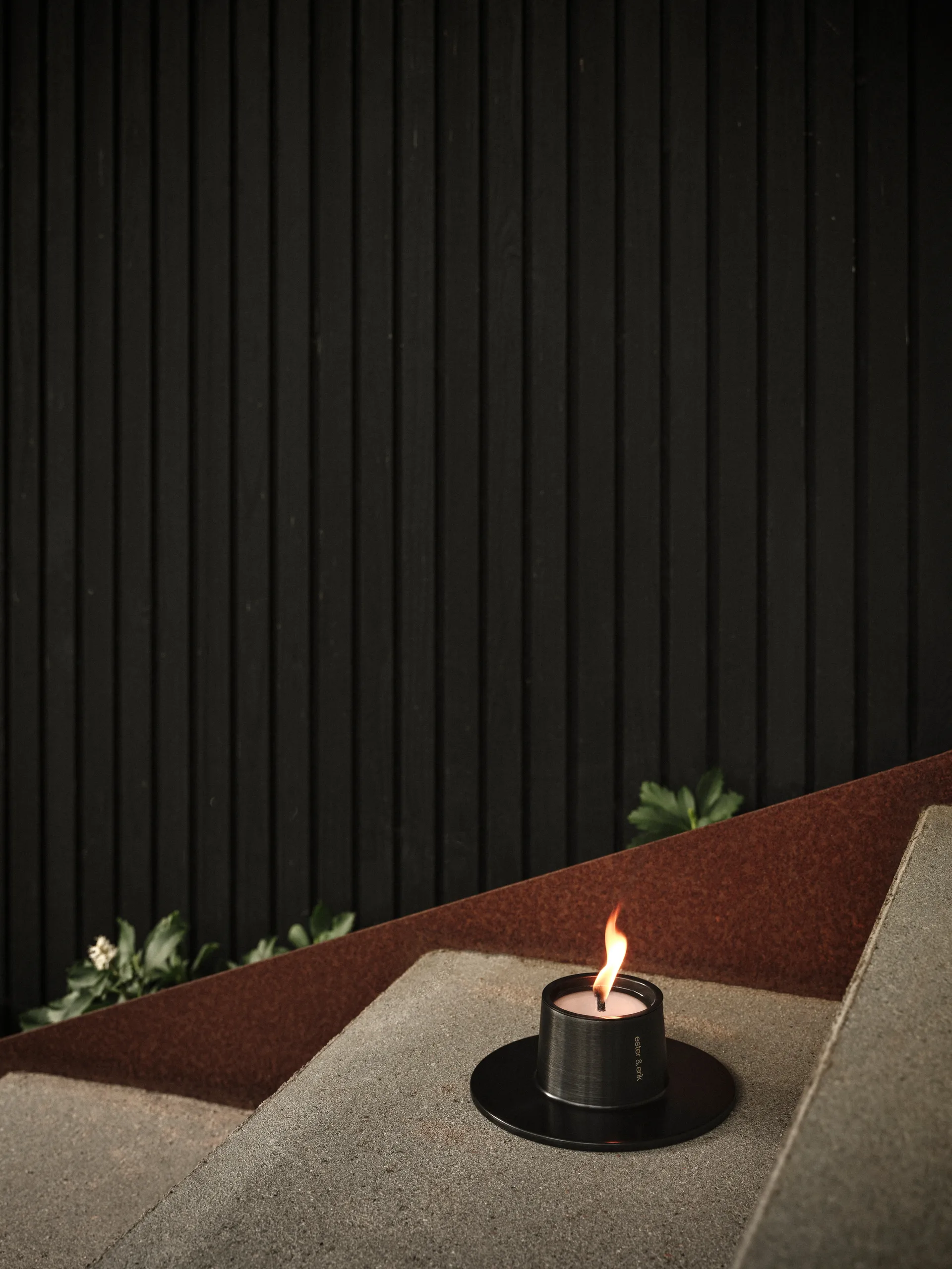 ester & erik outdoor candle holder small Ø16 cm, Black ester & erik