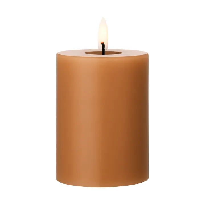 ester & erik pillar candle LED - 23 Raw Toffee, 10 cm - ester & erik