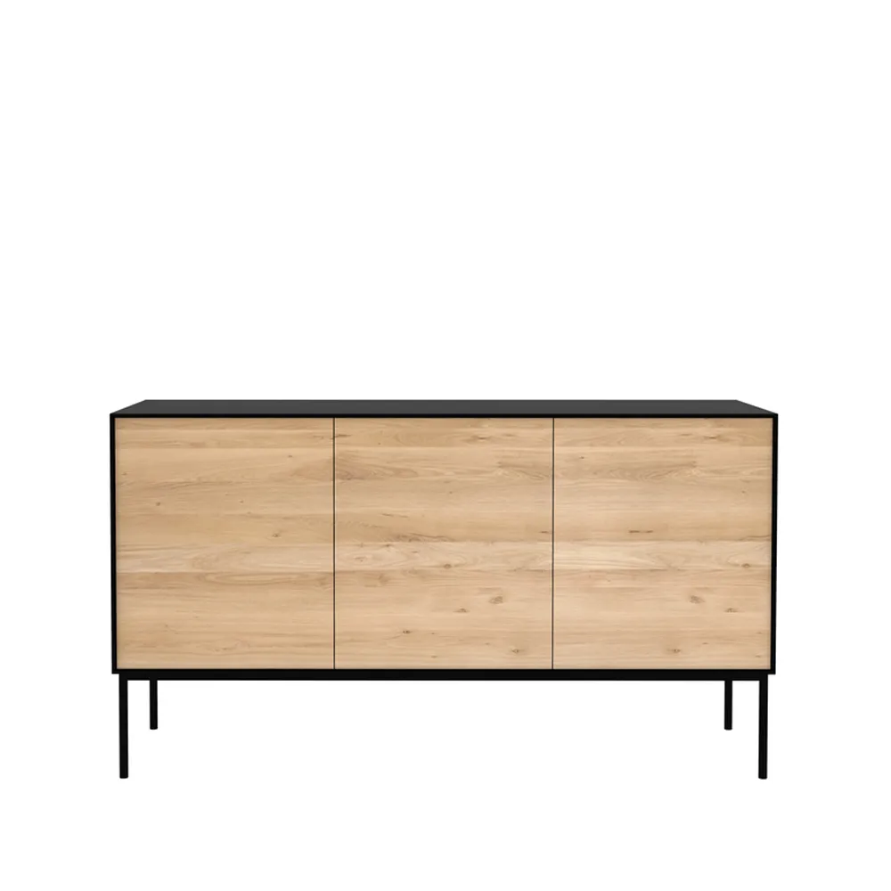 Blackbird sideboard, Black oak 3 doors Ethnicraft