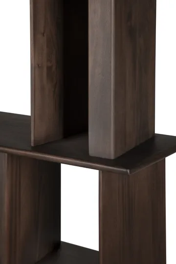 Block bookcase - Espresso matte mahogany, 120x207 cm - Ethnicraft