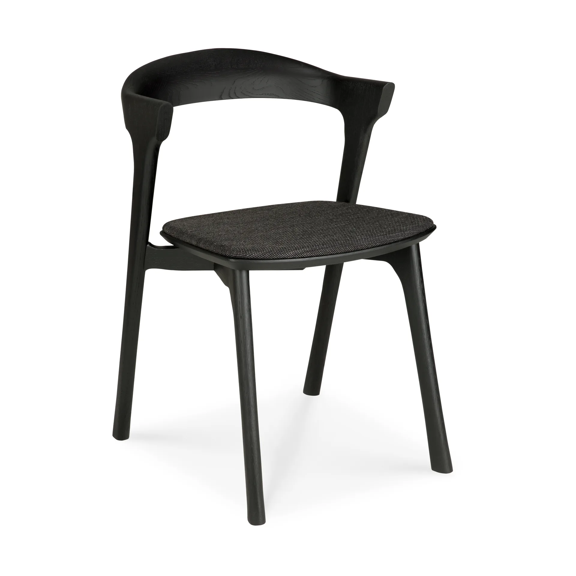 Bok Chair, Brown oak-fabric soft black Ethnicraft