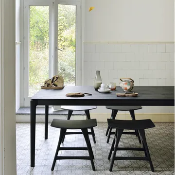 Bok dining table 160x80 cm - Black stained oak - Ethnicraft