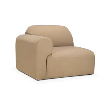 Bulky modular sofa end unit right armrest - Light sepia - Ethnicraft