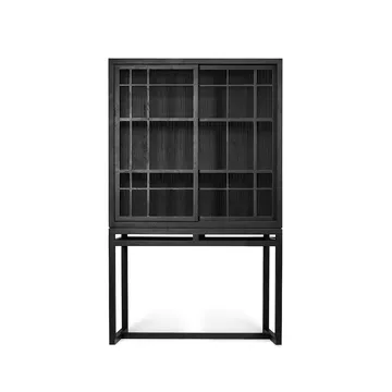 Burung cabinet - Black oak 2 sliding doors - Ethnicraft