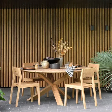 Circle outdoor dining table teak - Ø136 cm - Ethnicraft