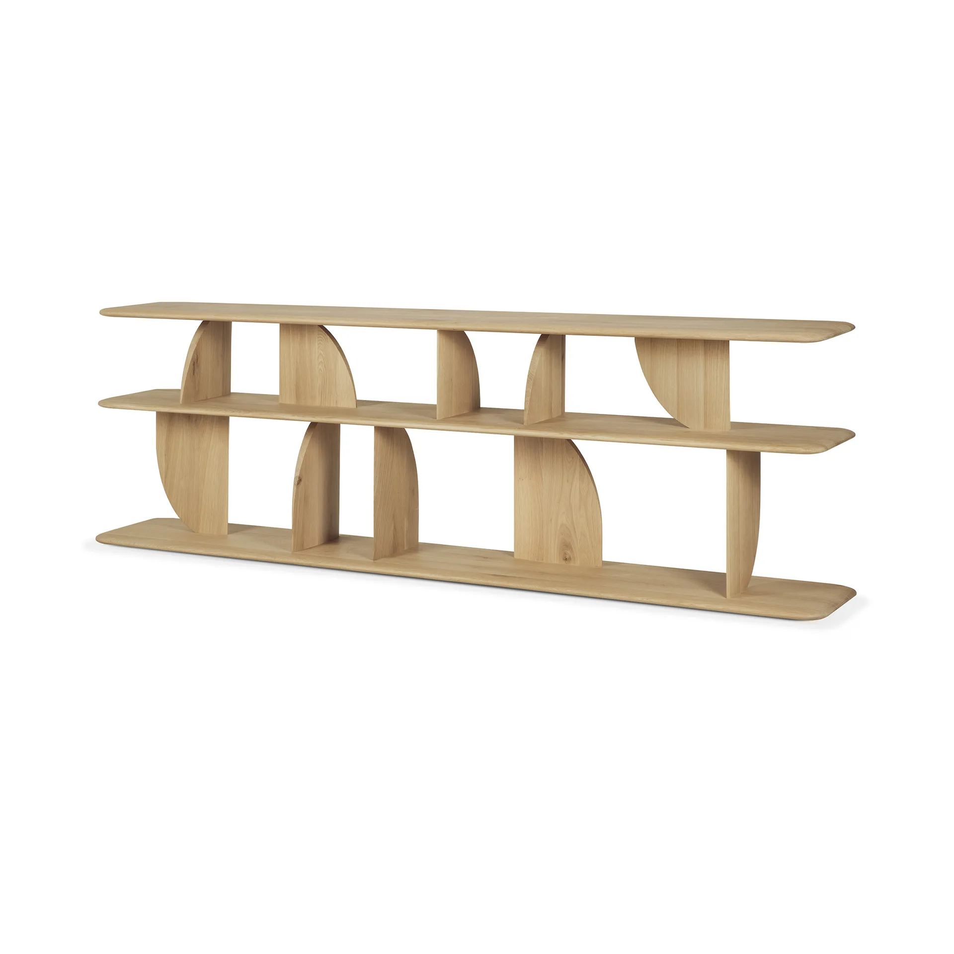 Geometric console, Oak Ethnicraft