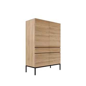 Ligna cabinet - Oiled oak-Black steel - Ethnicraft