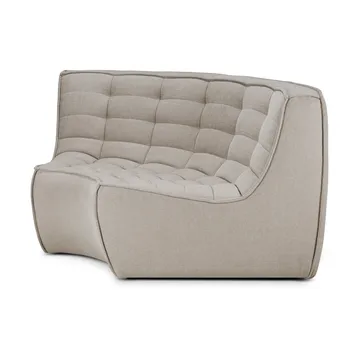 N701 corner module rounded 90° - Fabric Ecru beige - Ethnicraft