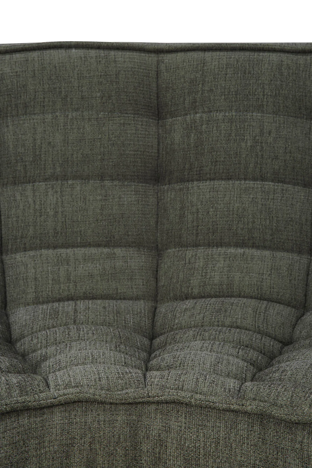 N701 corner module rounded 90°, Moss Eco fabric Ethnicraft