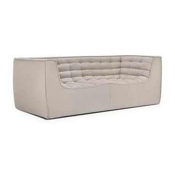 N701 sofa 3 seater sofa - Beige, with armrests - Ethnicraft
