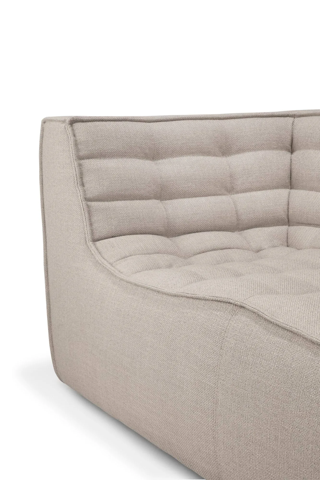 N701 sofa 3 seater sofa, Beige, with armrests Ethnicraft