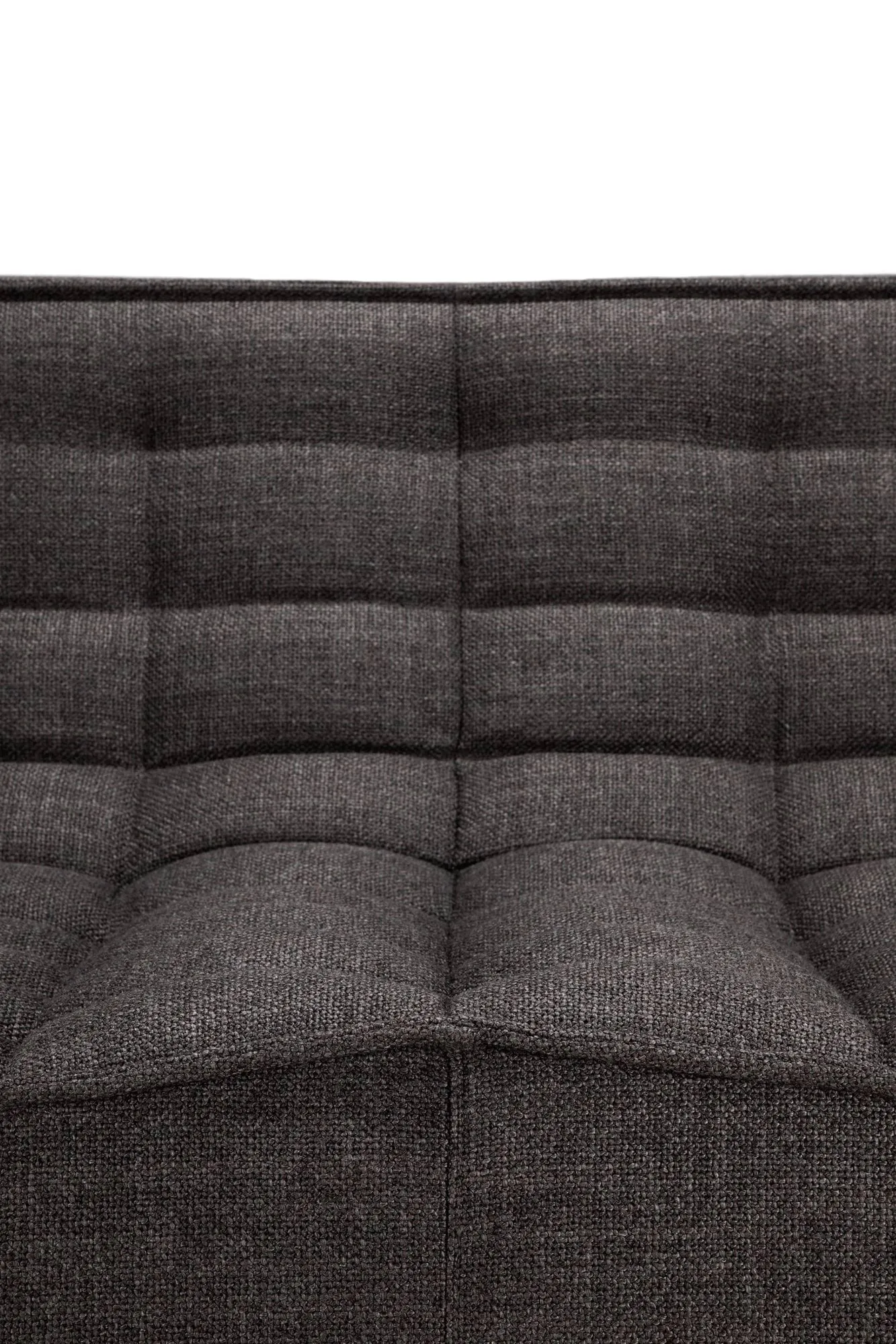 N701 sofa 3 seater sofa, Dark grey, with armrests Ethnicraft