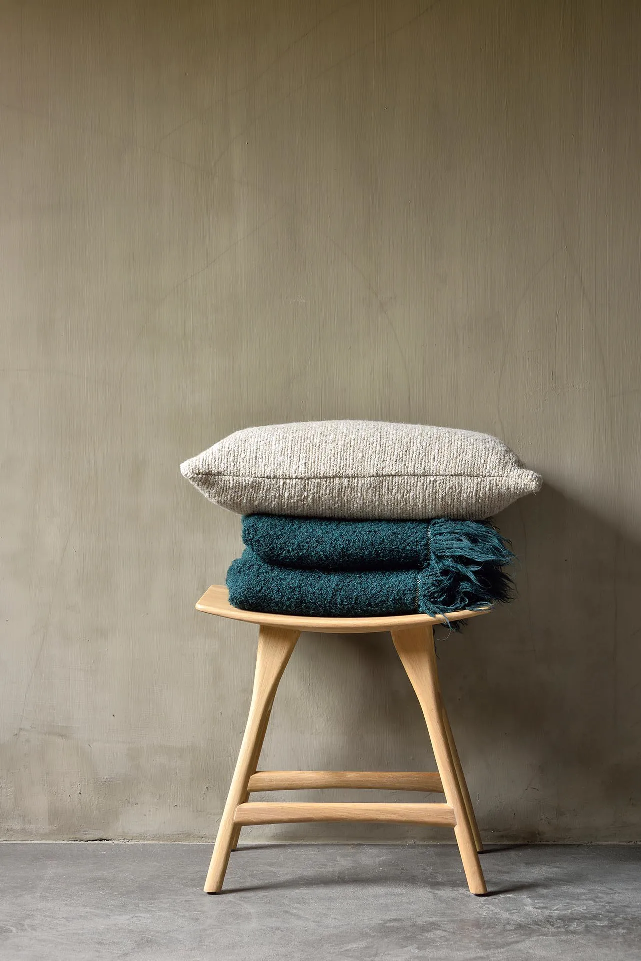 Nomad pillow 60x40 cm, Oat Ethnicraft
