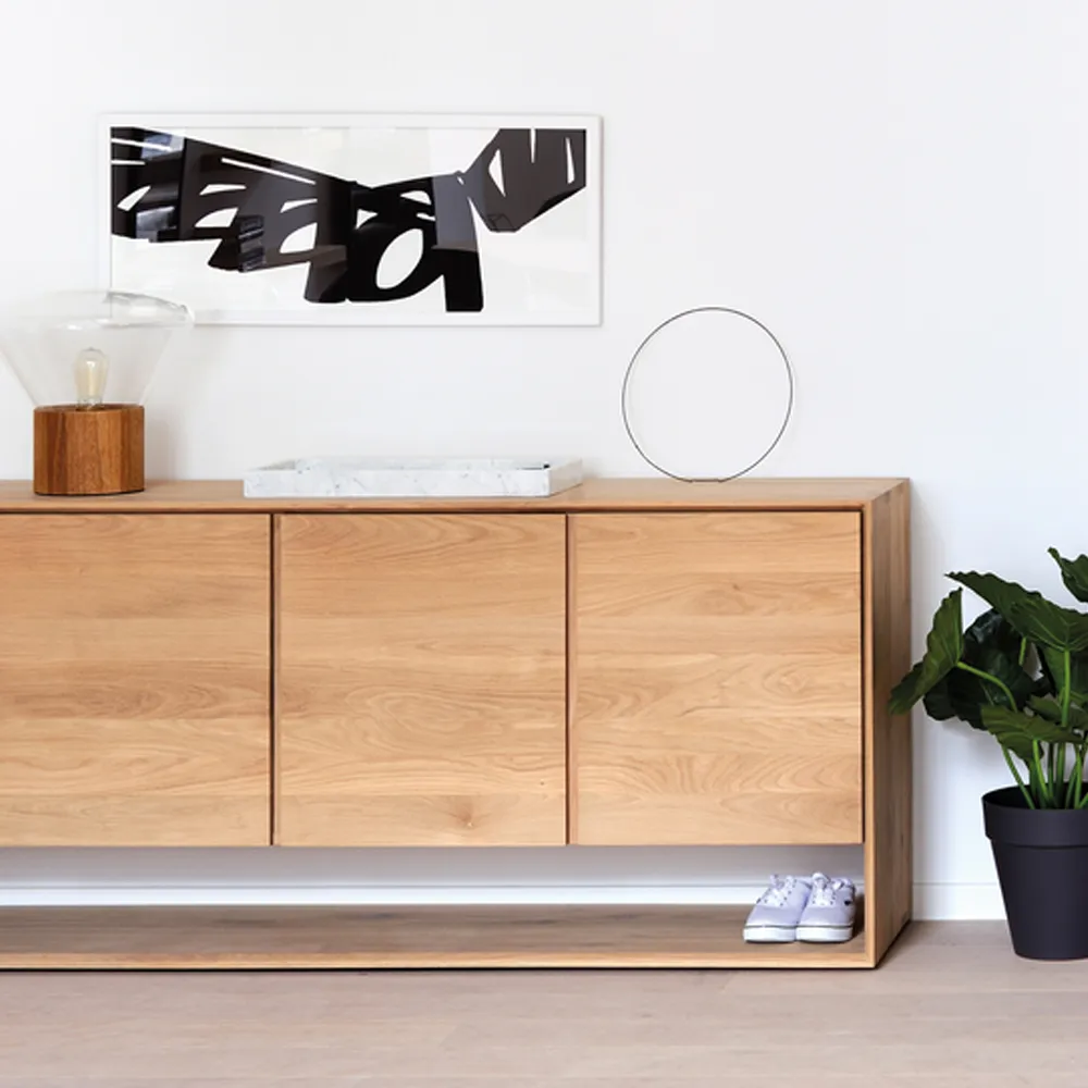 Nordic sideboard, Oiled oak 2 doors Ethnicraft