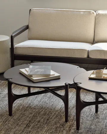 PI Coffee table Ø65 cm - Lacquered mahogany - Ethnicraft
