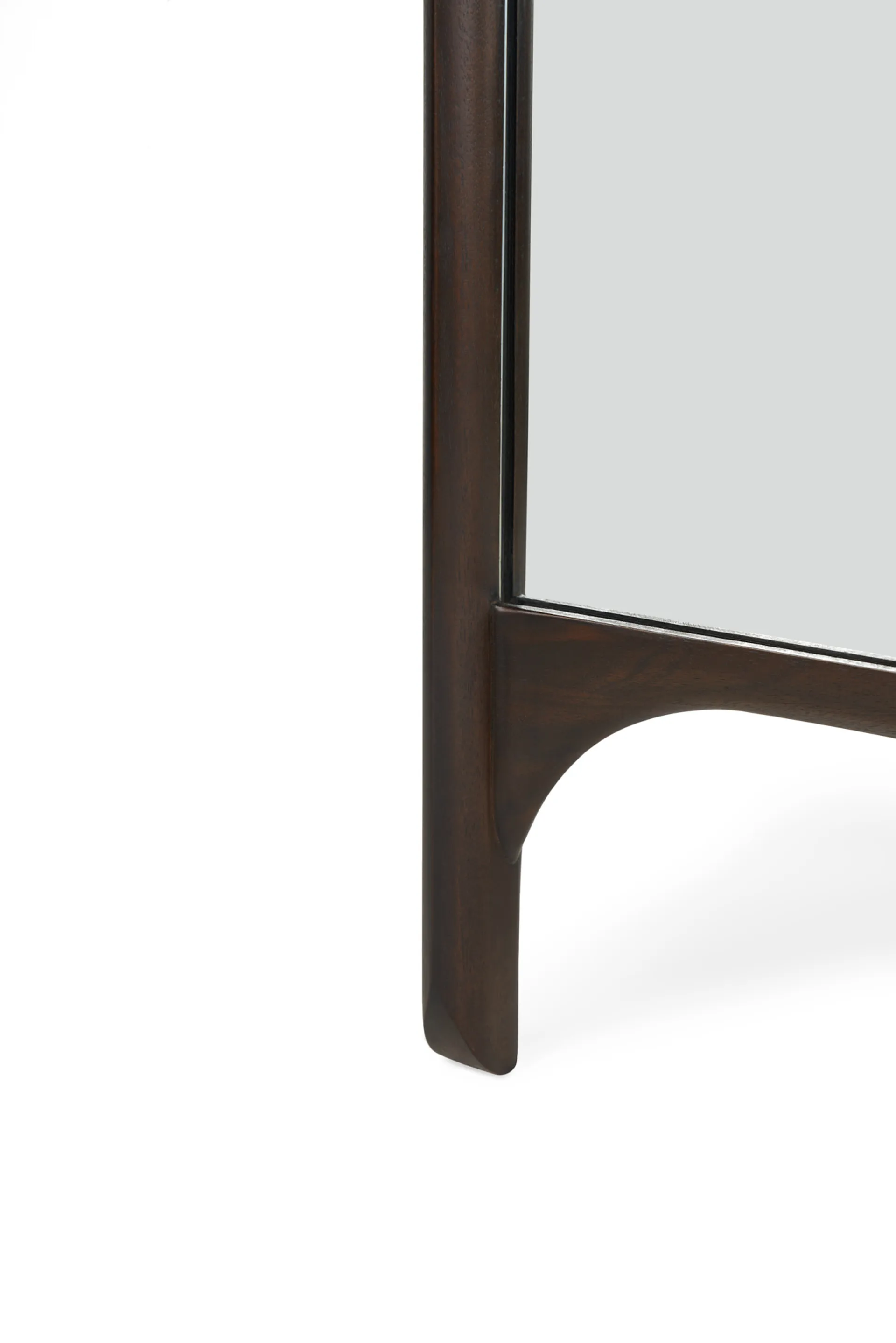 PI floor mirror 55x190 cm, Dark brown stained mahogany Ethnicraft