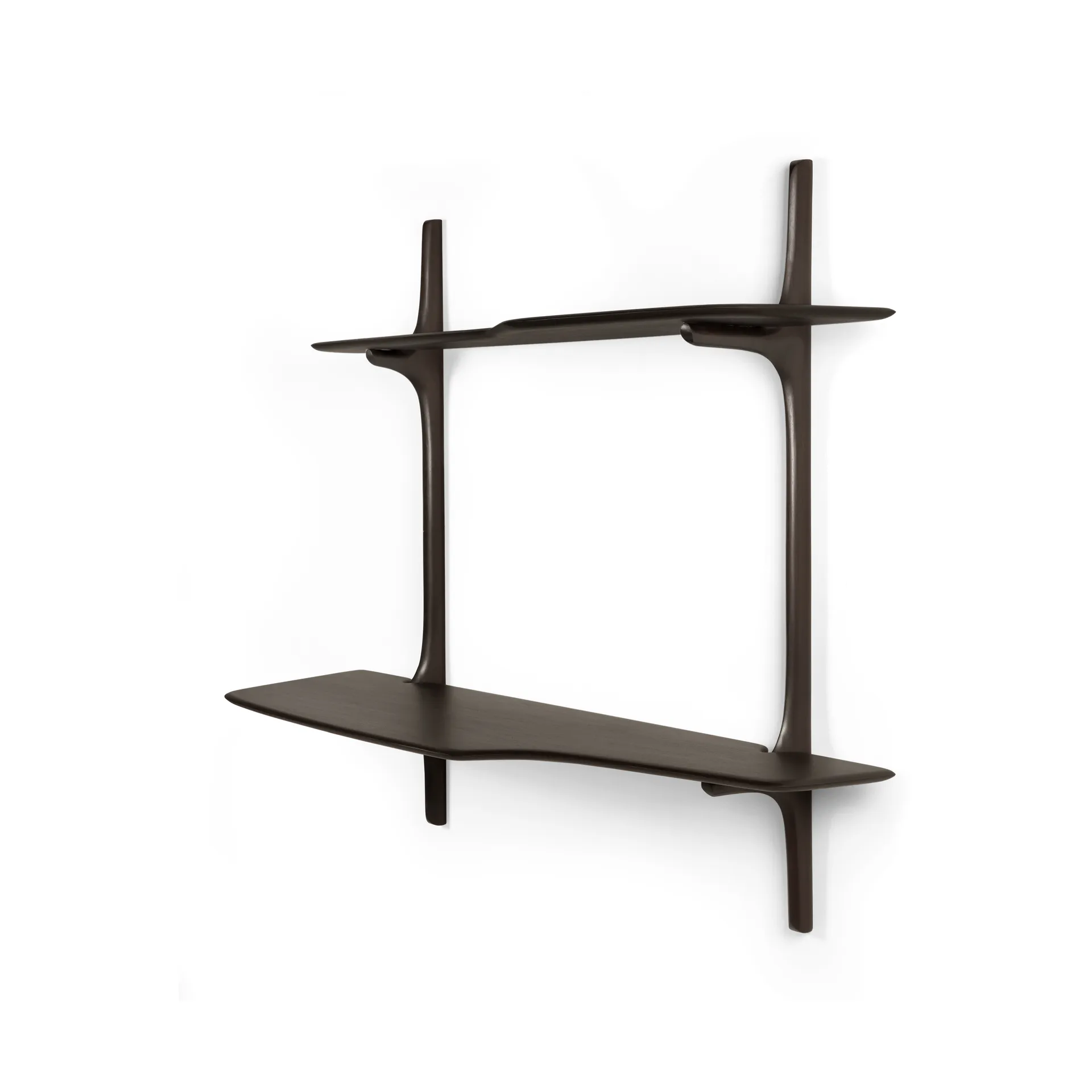 PI wall-mounted desk, Dark brown mahogany, 140x48 cm Ethnicraft