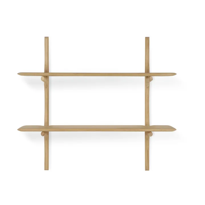 PI wall shelf - Oak, 2 shelves - Ethnicraft