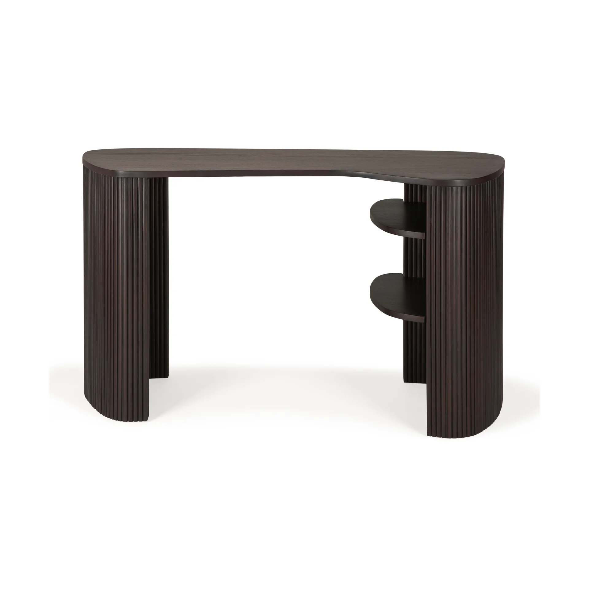 Roller Max desk, Dark brown mahogany Ethnicraft
