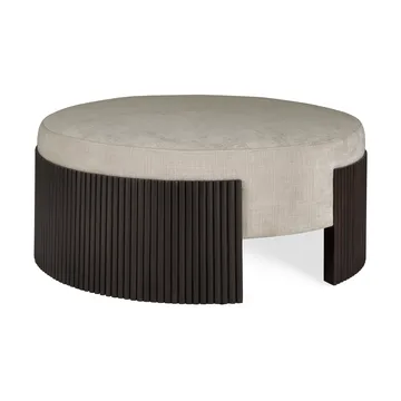 Roller Max pouf - Dark brown mahogany, Ø85×35 cm - Ethnicraft