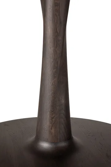 Torsion dining table - Brown lacquered oak, Ø127 cm - Ethnicraft