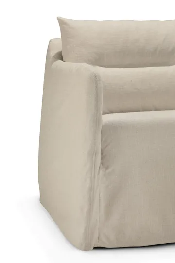Weave lounge chair with removable cover - Bone - Ethnicraft