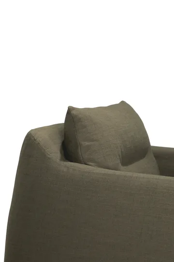 Weave lounge chair with removable cover - Green - Ethnicraft