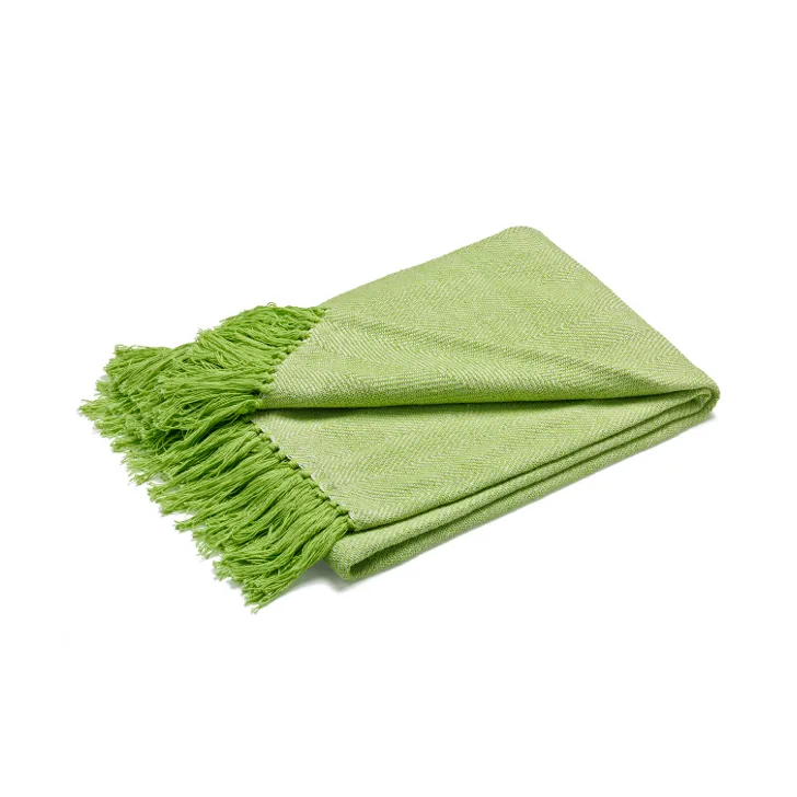 Fishbone throw, lime Etol Design