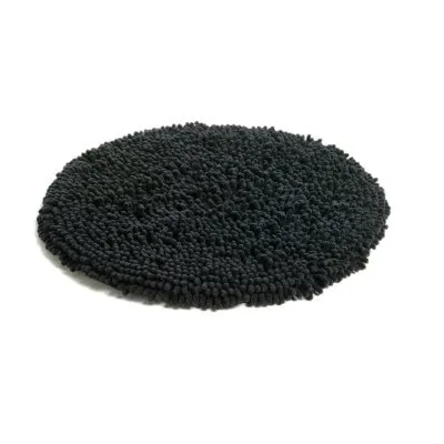 Rasta round rug, black Etol Design