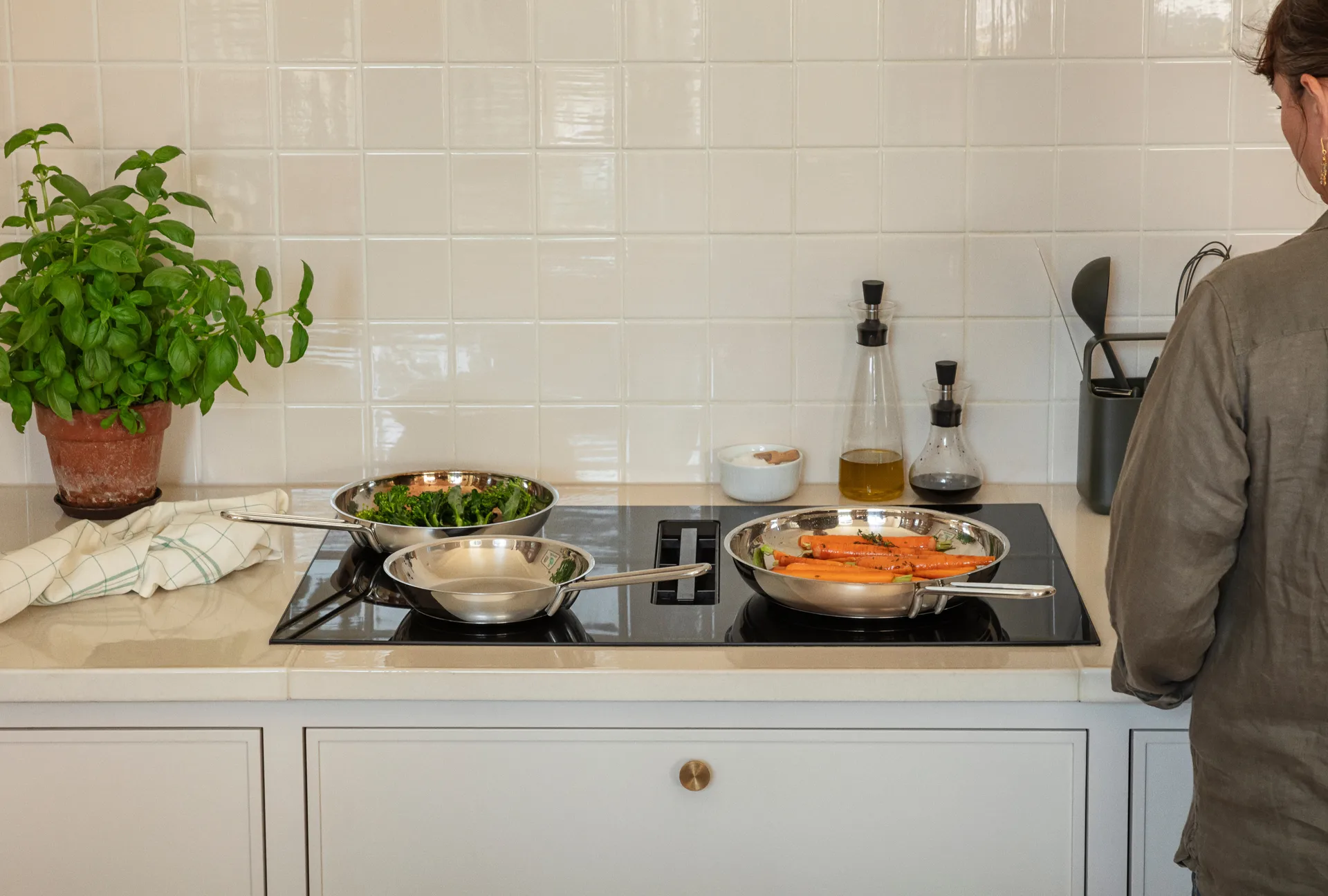 Eva Solo steel base frying pan, Stainless steel, Ø24 cm Eva Solo