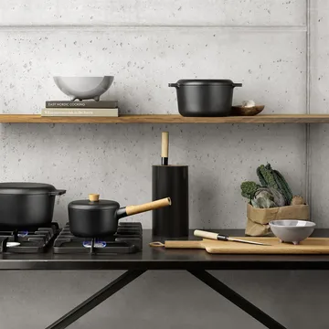 Nordic Kitchen knife block - black - Eva Solo