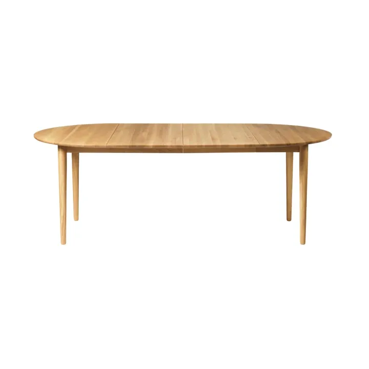 C62E Bjørk dining table with 2 extension leaves - Oak solid oiled - FDB Møbler