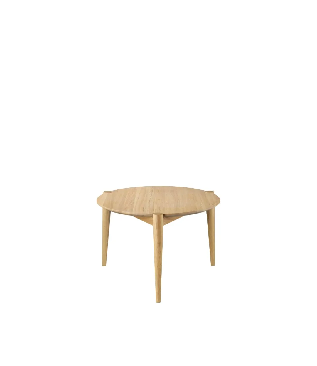 D102 Søs coffee table Ø55 cm, Oak nature lacquered FDB Møbler