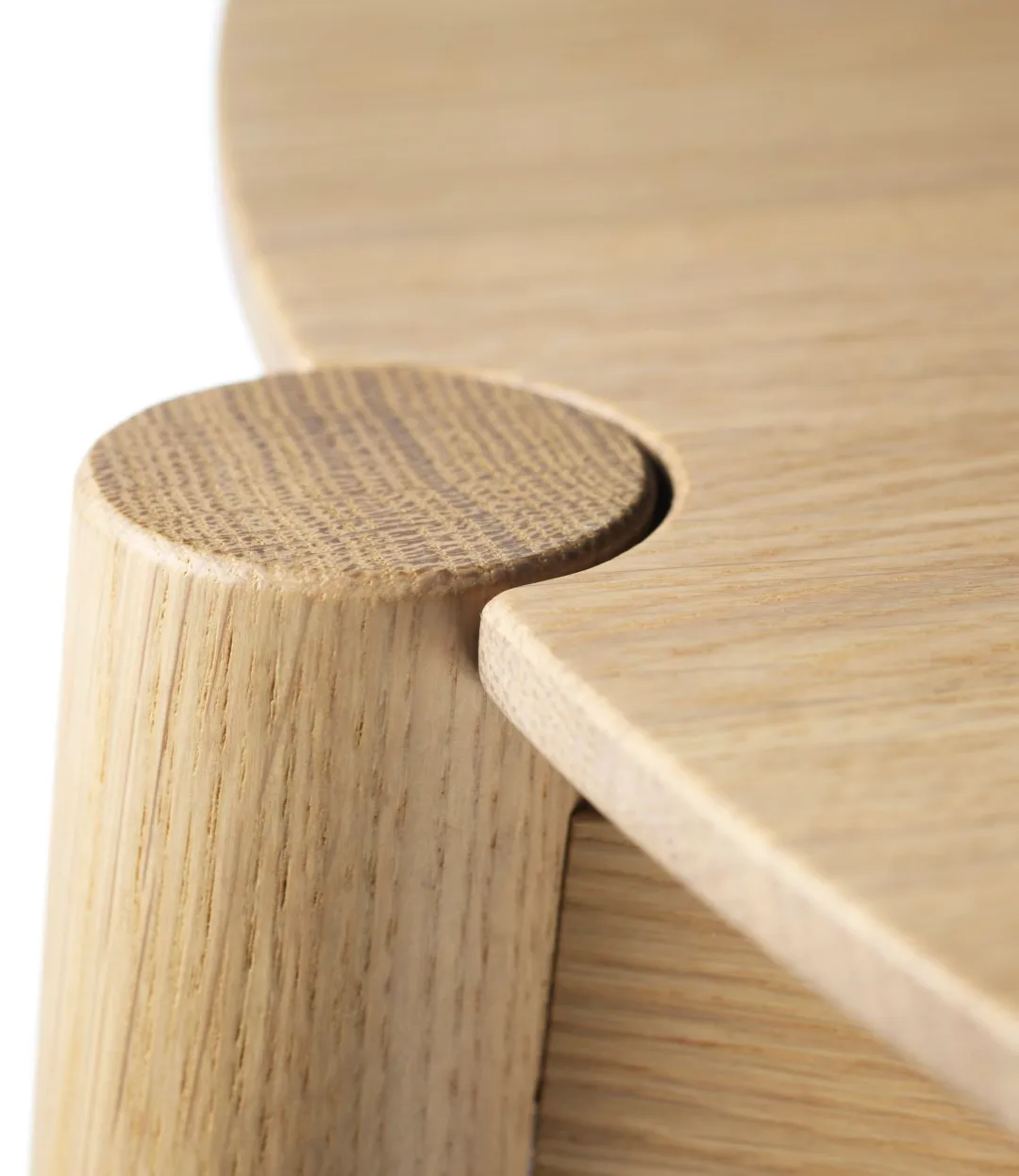 D102 Søs coffee table Ø70 cm, Oak nature lacquered FDB Møbler