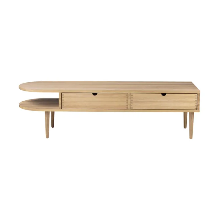 F24 Radius bench - Oak nature lacquered 45x145 cm - FDB Møbler