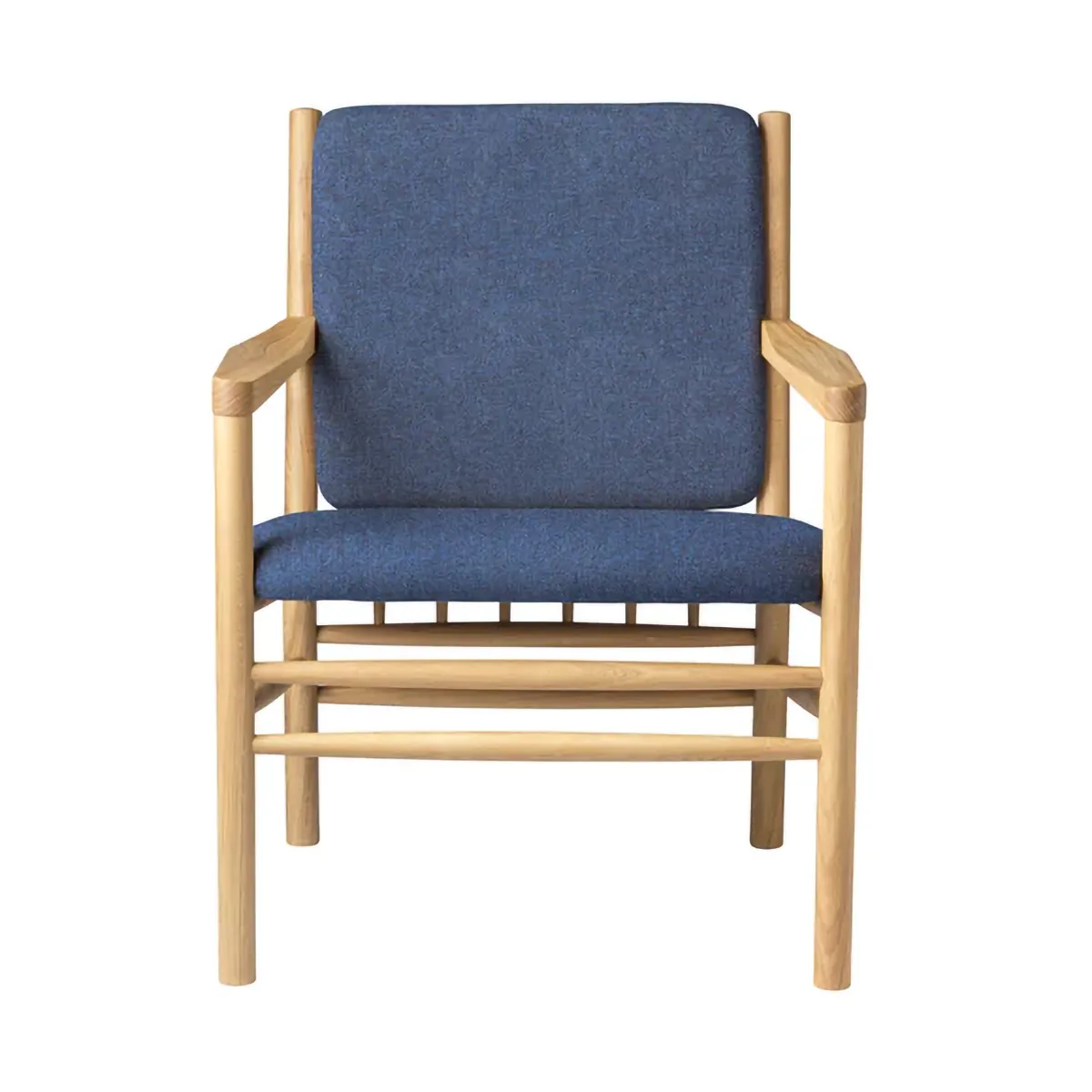 J147 armchair, Oak lacquered-dark blue FDB Møbler