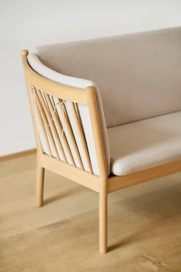J149 sofa - Fabric black-lacquered oak, 3-seater - FDB Møbler