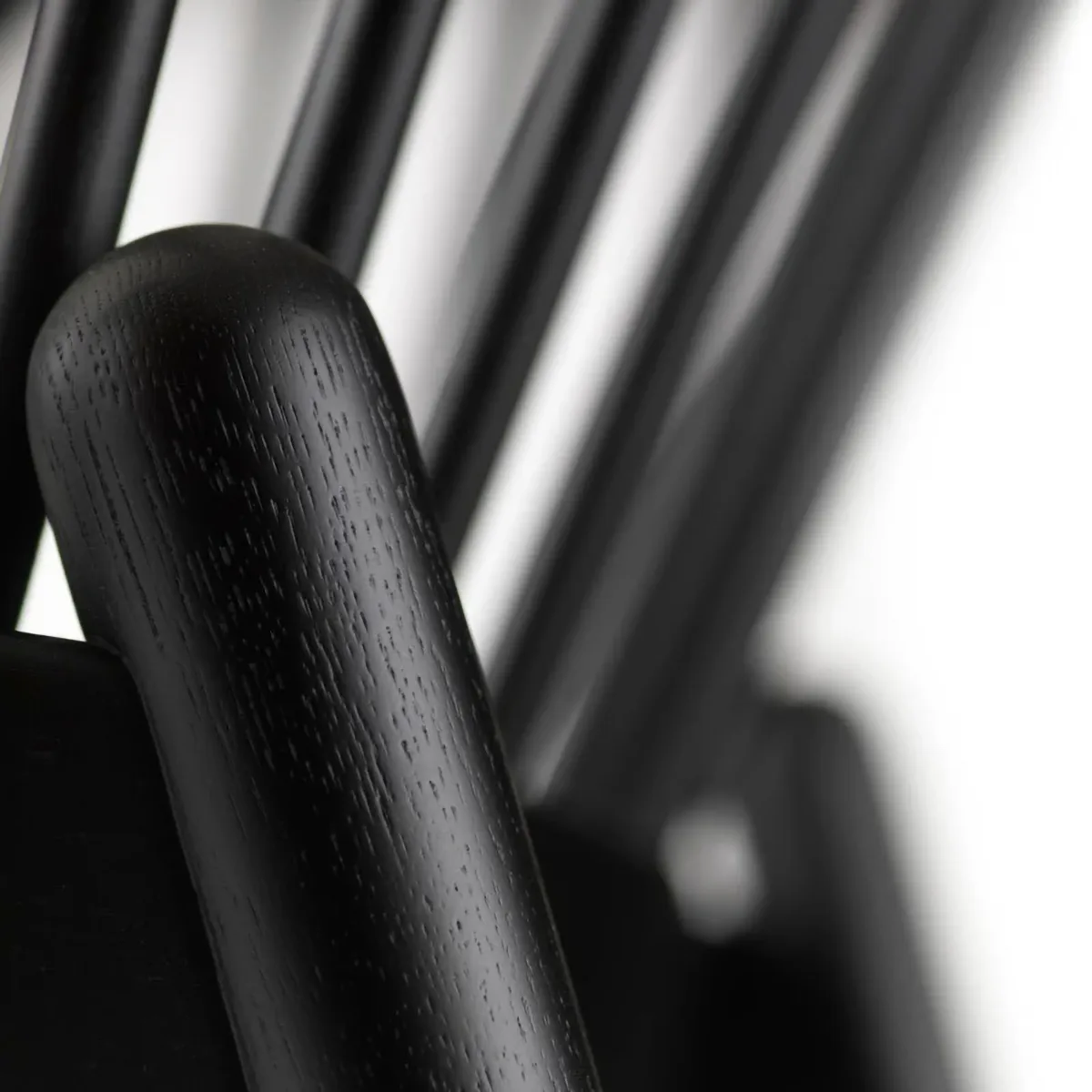 J166 Jørna chair, Black painted oak-beige FDB Møbler