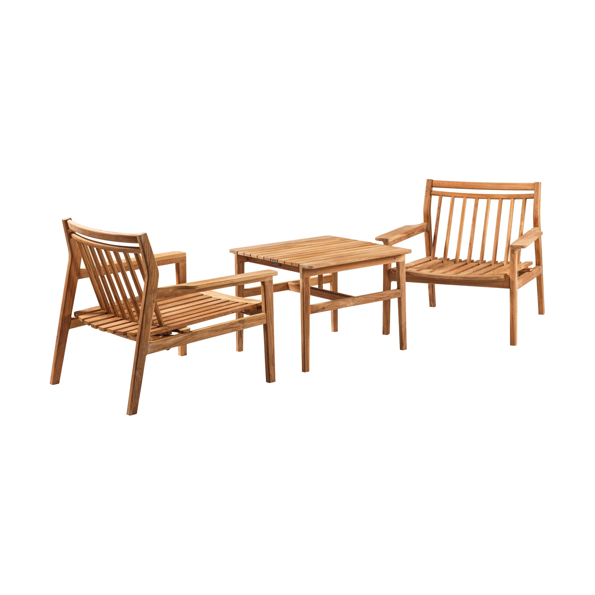 M19 Sammen lounge table 61.5x47.7 cm, Teak-nature oiled FDB Møbler