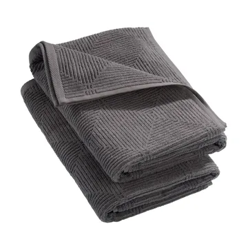 R33 Kirkeby bath towel 2-pack - Granite gray - FDB Møbler