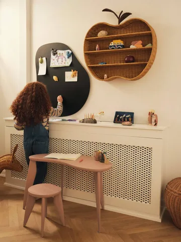 Apple braided wall shelf - Natural, 70x12.5x68 cm - Ferm Living