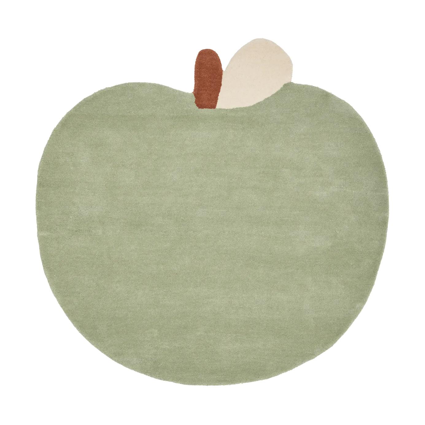 Apple tufted rug, Tea Green, 110x110 cm Ferm Living