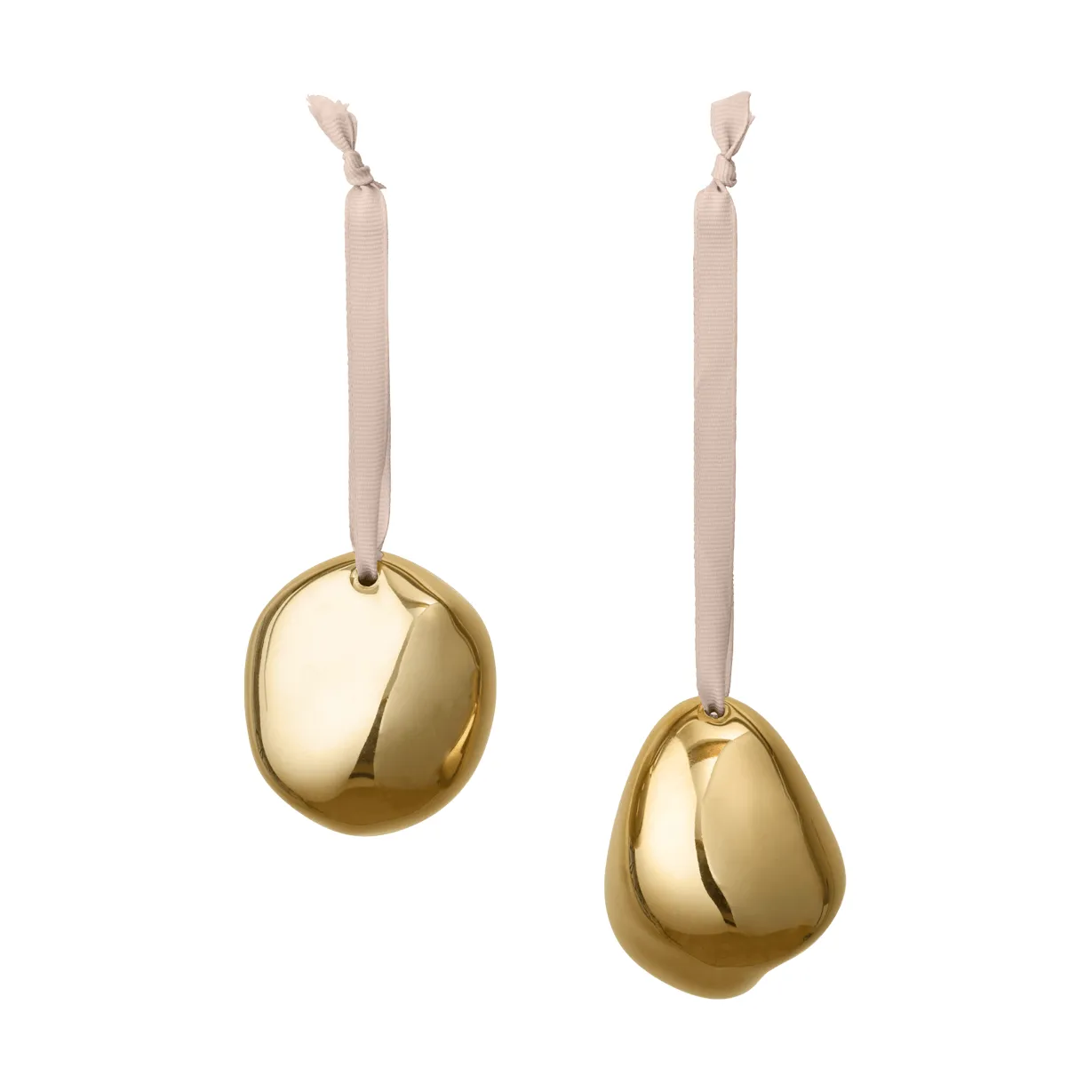 Bellure Christmas ornament 7 cm 2 pieces, brass finish Ferm Living