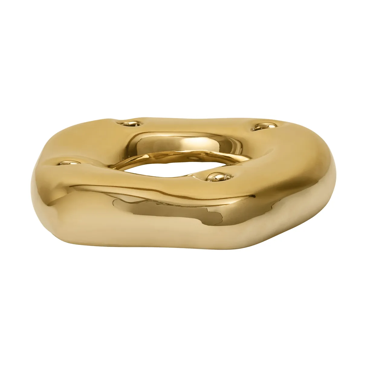 Bellure ring candleholder, brass finish Ferm Living