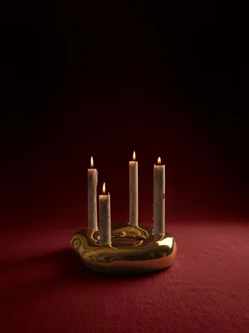 Bellure ring candleholder - brass finish - Ferm Living